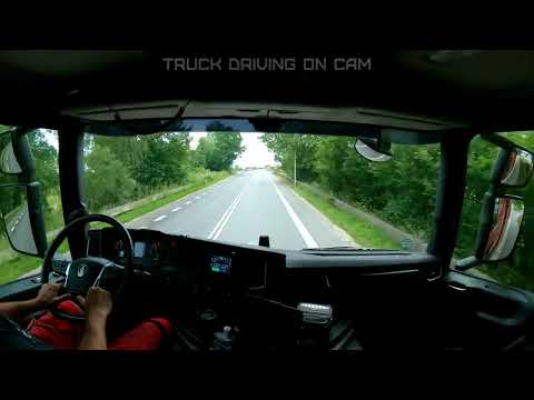 Cabin View Truck Driving Scania P410 Car Carrier - Ejby/Nørre Aaby - 01-07-2022 #4