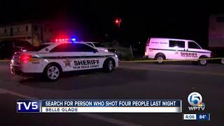 Search for person who shot four people in Belle Glade