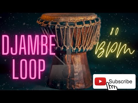 [FREE] Djambe Loop with Shaker | 80 BPM | Best for practice | [NO COPYRIGHT]
