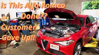 Why is this ALFA ROMEO Smoking? Can we figure it out? white smoking in the Tail Pipe!
