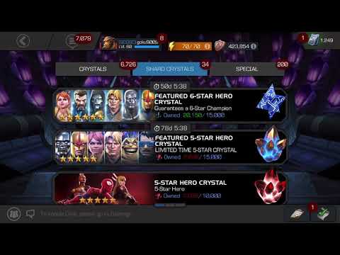 Very lucky 2 6 star crystals opening.Act 6.4 completion rewards opening