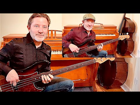 JS Bach on FRETLESS Bass! 2 parts | Invention #2 BWV 773 FENDER electric bass