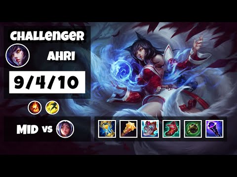 Ahri vs Irelia Mid 11.16 Challenger Gameplay S11 (9/4/10) - KOREAN