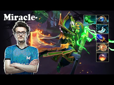 Miracle - Rubick Support with Dendi Batrider | Dota 2 7.30 Gameplay