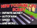 NEW YouTube Life Script GUI (INF Money, Auto Farm, Speed, AND MORE)