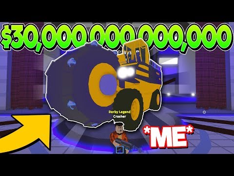 I SPENT $30 TRILLION on the BIGGEST VEHICLE in Car Crushers 2! (Roblox)