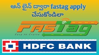 #how to apply hdfc fastag in online #hdfc fastag