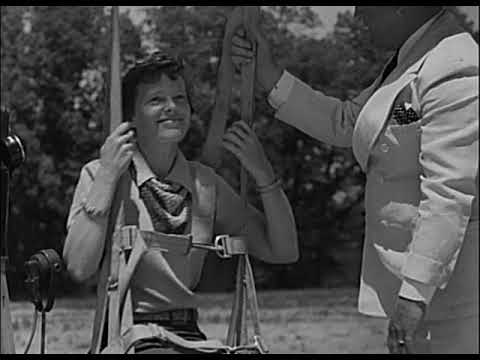 Amelia Earhart at Switlik Jump Tower