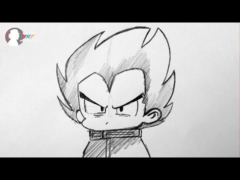How to Draw Vegeta Chibi Step by step