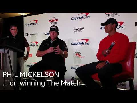 Tiger Woods, Phil Mickelson break down The Match in Las Vegas