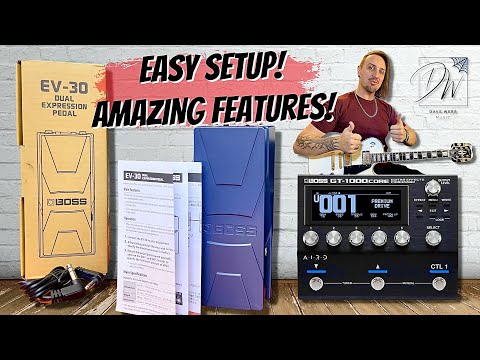 Boss Expression Pedal Setup With GT1000 CORE PLUS Cool Features