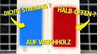 Schleifpapier - DICHTE oder HALBOFFENE Streuung? Der Test auf WEICHHOLZ! | Kling