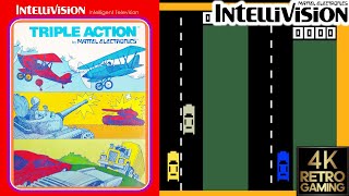 Triple Action Intellivision 4k Gameplay