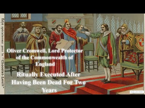 Today In History. Jan. 30th, 2022  Oliver Cromwell England, executed after being dead for 2 years.