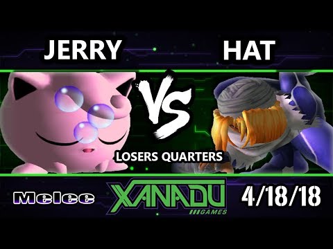 S@X 246 SSBM - Jerry (Jigglypuff) Vs. hat (Sheik) - Smash Melee Losers Quarters