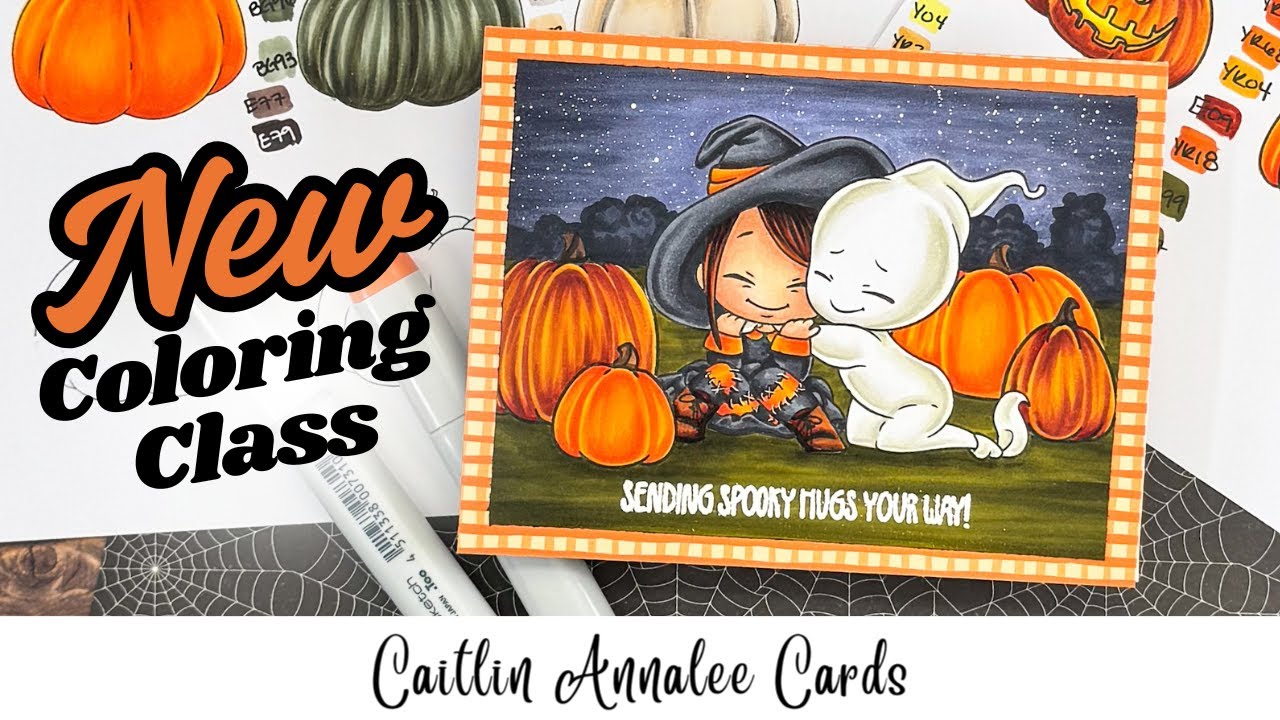 Pumpkin Patch Magic | Intermediate Copic & OLO Coloring Class Announcement
