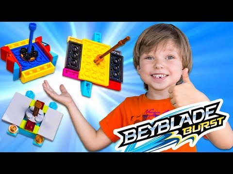 БЕЙБЛЭЙД из ЛЕГО самоделки. Битва БейБлэйд Берст на арене. Как сделать из Lego BEYBLADE?