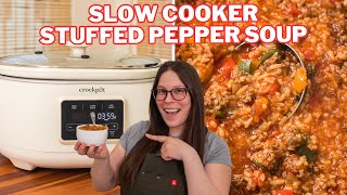 Slow Cooker Stuffed Pepper Soup Recipe