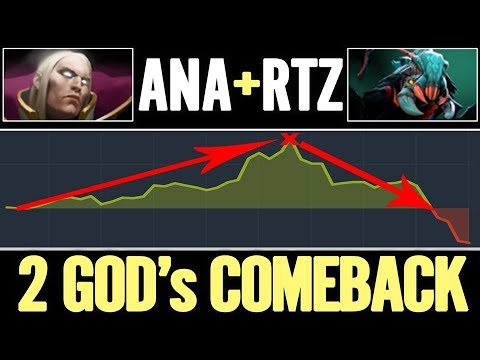 ANA Epic 9K Invoker Gameplay Comeback + Arteezy Weaver 2x A-GOD Dota 2