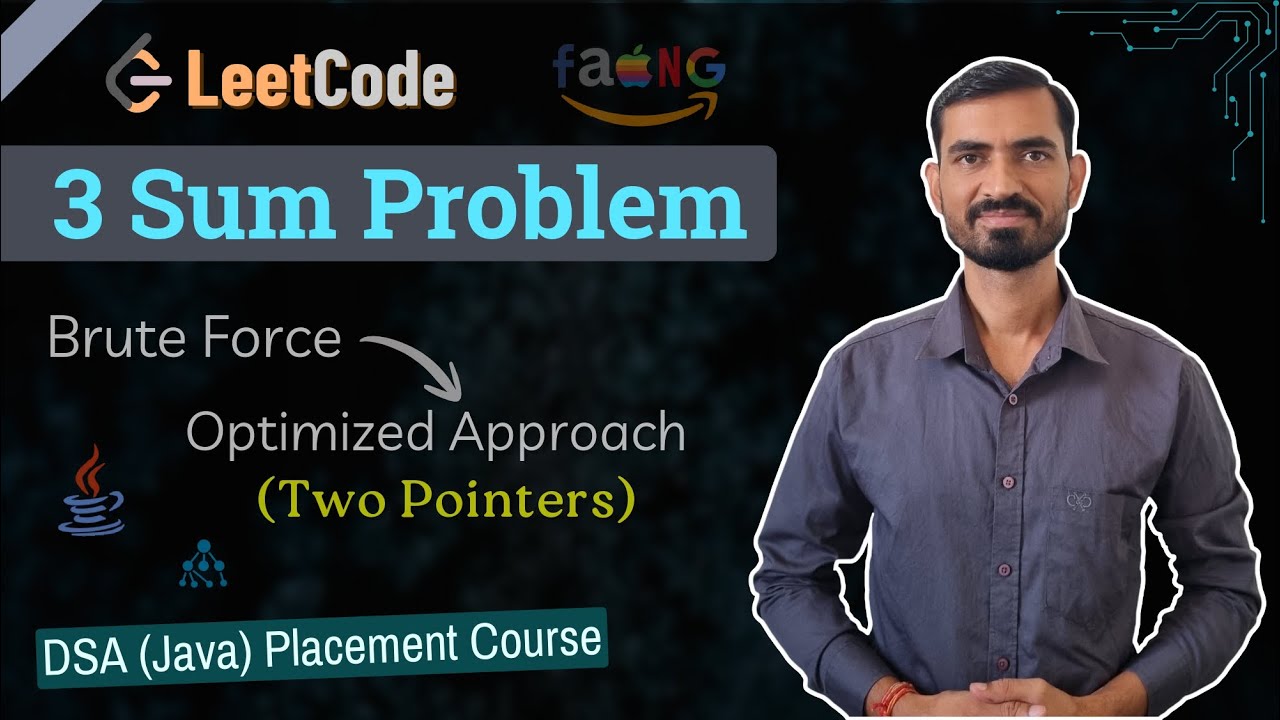 3Sum Problem Explained | Brute Force → Optimized Solution | LeetCode 15 (Java)