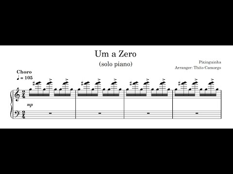 Pixinguinha - Um a zero (arr. Thito Camargo) (Thito Camargo, piano)