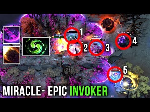 Miracle- M-GOD EPIC SH*T 1 HOUR Invoker GAME - WTF IS THIS 2x Meteor 2x Deafening Blast - Dota 2