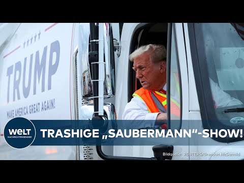 US-WAHLKAMPF 2024: Im Müllwagen zur Macht? Donald Trump inszeniert "Saubermann"-Show in Wisconsin!