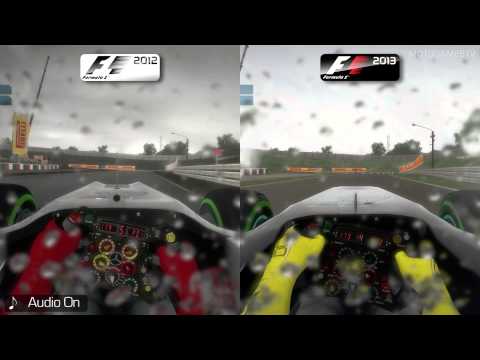F1 2012 vs F1 2013 - Suzuka (Wet)