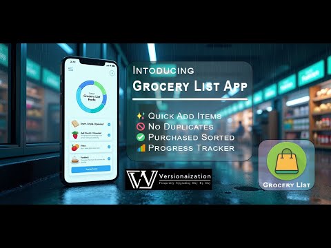My Smart Grocery List Planner