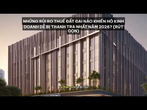 Những Rủi Ro Thuế Đất Đai Nào Khiến Hộ Kinh Doanh Dễ Bị Thanh Tra Nhất Năm 2026? [Tóm Tắt]