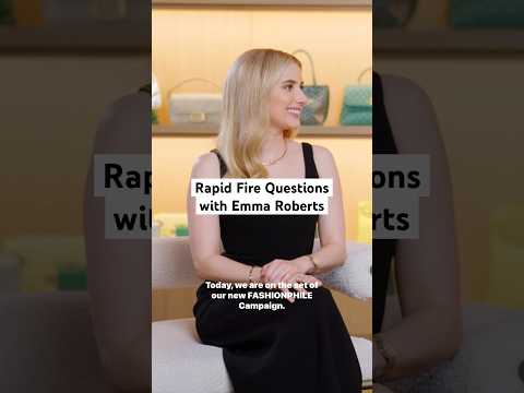 Emma Roberts Answers Rapid Fire Questions with FASHIONPHILE ✨
