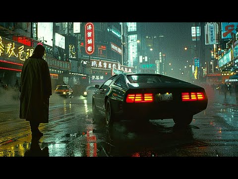 Downtown On A Rainy Night: Blade Runner Vibes.