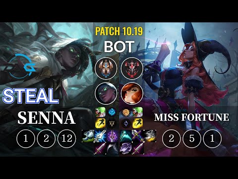 DFM Steal Senna vs Miss Fortune Bot - KR Patch 10.19