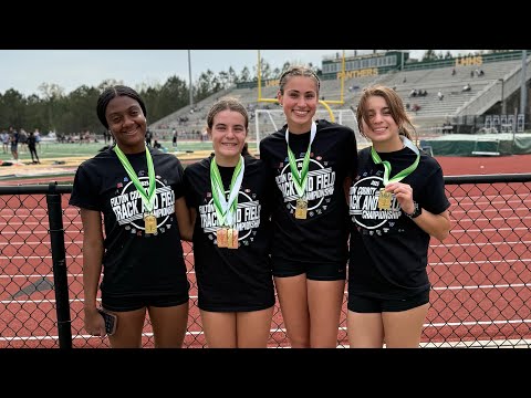 Girls 4x800m Relay—Fulton County Championships 1st place