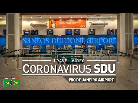 【4K】Virtual Walking Tour | Lockdown Santos Dumont - BRAZIL 2020 | Rio de Janeiro SDU Airport Scenes