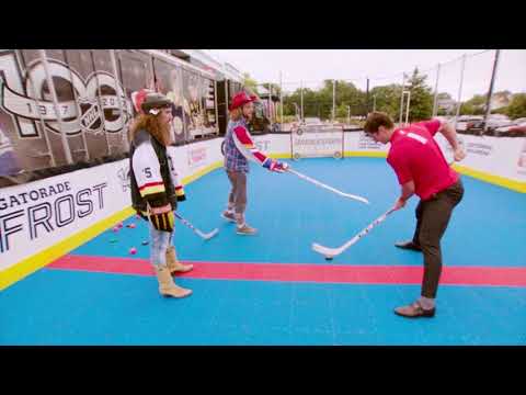 The On the Bench duo teaches Dylan Larkin how to snipe top corns