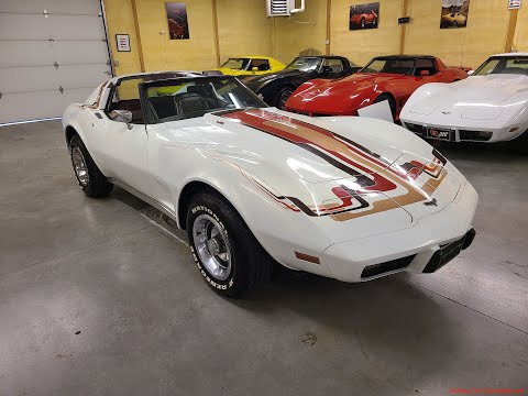 1977 White Corvette Manual Transmission T Top Video