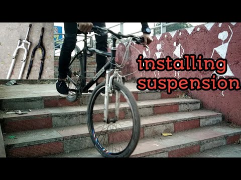 How to install front suspension in normal cycle