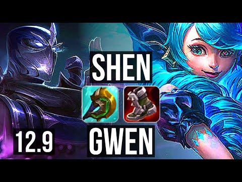 SHEN vs GWEN (TOP) | 1/0/13, 1.1M mastery | KR Master | 12.9