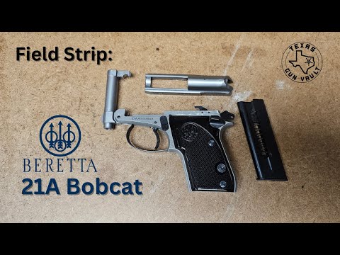 Field Strip: Beretta 21A Bobcat Inox (.22lr tip-up barrel pocket pistol)