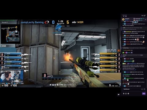 Shroud Watches CS:GO Faceit Major - MIBR vs Complexity Gaming