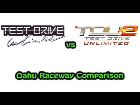Test Drive Unlimited vs Test Drive Unlimited 2 - Oahu Raceway Comparison