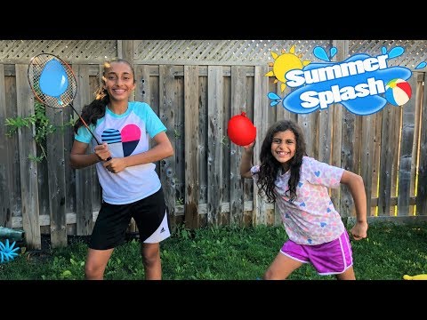 WATER BALLOON CHALLENGE!! family fun playtime