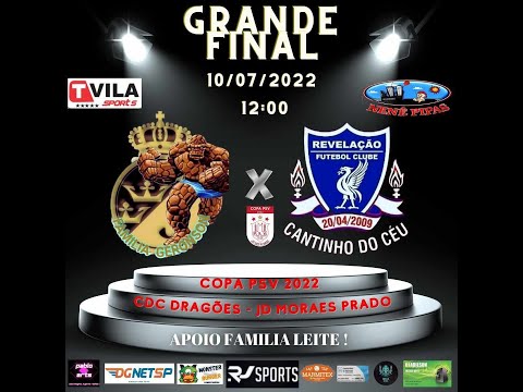 GRANDE FINAL COPA PSV 2022 - FAMILIA GERONSON x REVELAÇÃO FUTEBOL CLUBE