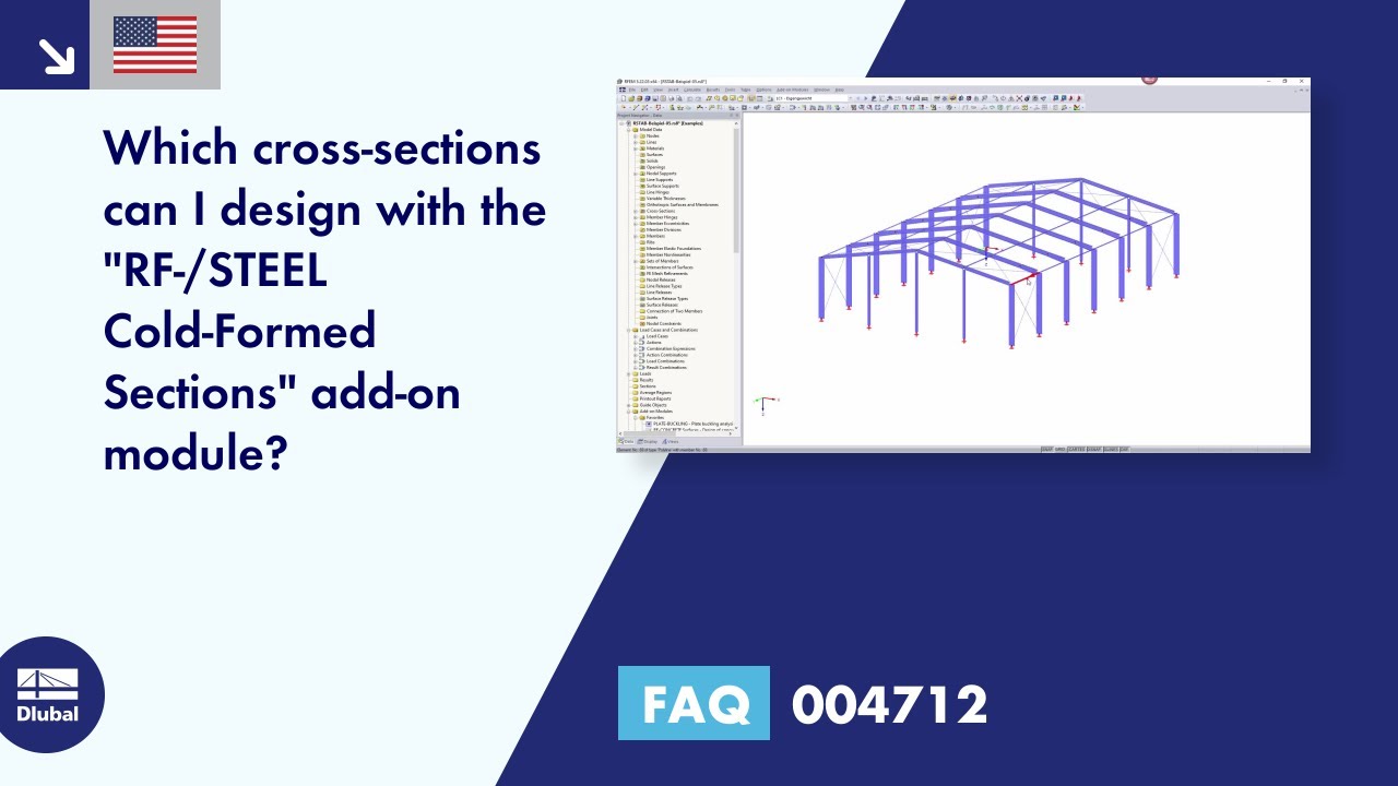 [EN] FAQ 004712 | Which cross-sections can I design with the "RF‑/STEEL Cold-Formed Sections" ...