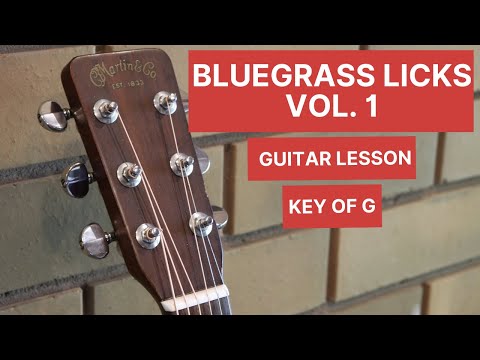 Bluegrass Licks Vol. 1: Guitar Lesson