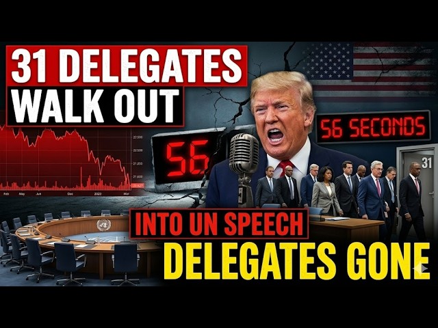 56 Seconds Into His UN Speech — Delegates From 31 Countries Stood Up and Left the Room SDDEFAULT Thumbnail