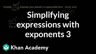 Simplifying Expressions with Exponents 2