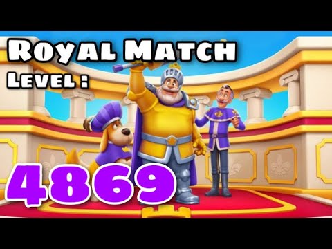 Royal Match Gameplay Level 4869 | Super Hard Level Area 67 King’s Nightmare | Winter Camp