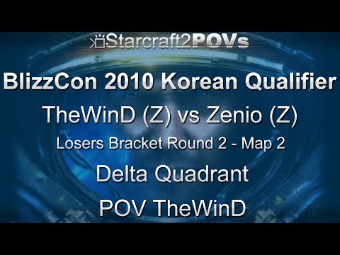 SC2 WoL - BlizzCon 2010 KR Qualifiers - TheWinD vs Zenio - LB2 - Map 2 - Delta Quadrant - TheWinD
